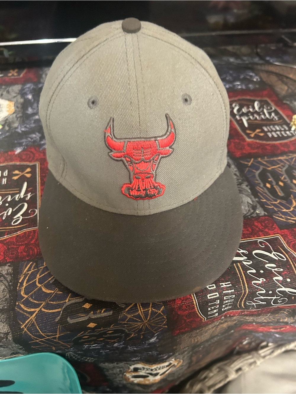 Chicago Bulls Gray and Dark Gray Two-Tone Snapback Hat